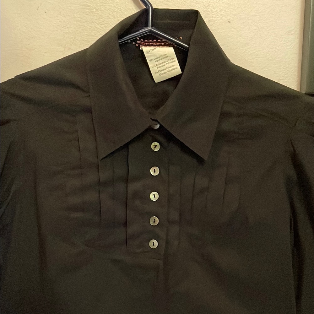 Fornarina Black Button Down Shirt